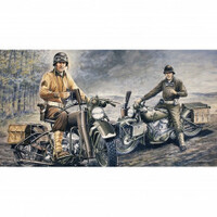 Italeri Plastic Model Kit U.S. Motorcycles Ww2 1:35 - 51-0322S