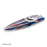 TRAXXAS SPARTAN SR BRUSHLESS 36" BOAT - RED