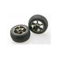 TRAXXAS TYRES AND WHEELS ASSY ALIAS REAR