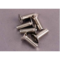 TRAXXAS Screws, 4x12mm countersunk machine (100-degree) (6) 38-2548