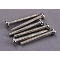 TRAXXAS Screws, 3x23mm roundhead machine (6) 38-2567