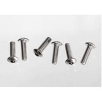 TRAXXAS Screws, 3x10 button-head machine (hex drive) (stainless steel) (6) 38-2577X