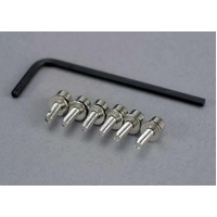 TRAXXAS Screws, 3x10mm caphead machine (hex drive) (6)/ lockwashers (6)/ hex wrench 38-3159