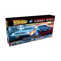 SCALEXTRICTRIC Back to the Future vs Knight Rider Slot Car Set - 35-C1431S