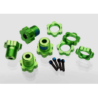 TRAXXAS WHEEL HUBS SPLINED 17MM GREEN - 38-5353G