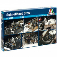 Italeri Plastic Model Kit Schnellboot Crew 1:35 - 51-5607S