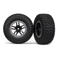 TRAXXAS TIRES & WHEELS, ASSEMBLED, GLUED - 38-5883