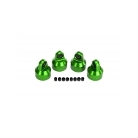 TRAXXAS SHOCK CAPS, ALUMINUM (GREEN-ANODIZED) - 38-7764G