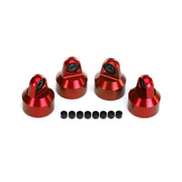 TRAXXAS SHOCK CAPS, ALUMINIUM (RED) - 38-7764R