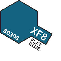 TAMIYA XF-8 FLAT BLUE- Enamel Paint Pot