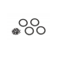 TRAXXAS BEADLOCK RINGS, BLACK (2.2") - 38-8168T