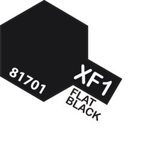 TAMIYA ACRYLIC PAINT -  MINI XF-1 FLAT BLACK