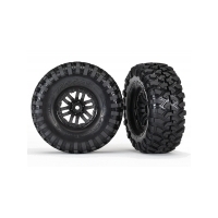 TRAXXAS TIRES & WHEELS, ASS, GLUED (2) - 38-8272