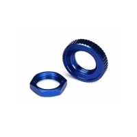 TRAXXAS SERVO SAVER NUTS, ALUMIN, BLUE-ANOD - 38-8345