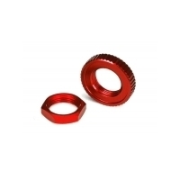 TRAXXAS SERVO SAVER NUTS, ALUMIN, RED-ANOD - 38-8345R