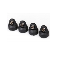 TRAXXAS SHOCK CAPS (BLACK) (4) ASSEMBLED