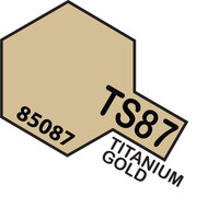 TAMIYA SPRAY PAINT CAN-  TS-87 TITANIUM GOLD