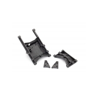 TRAXXAS CHASSIS CROSSMEMBER (INTERMEDIATE (1) & REAR (1))/ SHOCK MOUNTS (L&R) - 38-8830