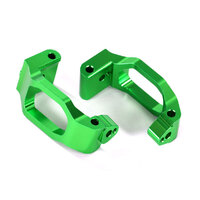 TRAXXAS Caster blocks (c-hubs), 6061-T6 aluminum (green-anodized), left & right/ 4x22mm pin (4)/ 3x6mm BCS (4)/ retainers (4) 38-8932G