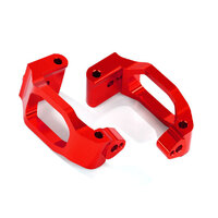 TRAXXAS CASTER BLOCKS (C-HUBS), 6061-T6 ALUM (RED-ANOD), L&R - 38-8932R