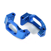 TRAXXAS Caster blocks (c-hubs), 6061-T6 aluminum (blue-anodized), left & right/ 4x22mm pin (4)/ 3x6mm BCS (4)/ retainers (4) 38-8932X