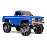 TRAXXAS TRX-4 SCALE & TRAIL CRAWLER WITH 1979 CHEVROLET K10 TRUCK-METALIC BLUE