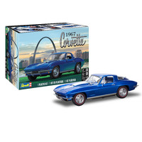 Revell 1/24 1967 Corvette Sting Ray Sport Coupe 2N1 Scale Model Kit - 95-14517