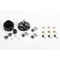 Alpha E64-BUB2114 Clutch Bell COMBO SET (14T, bearings, flywheel, clutch shoes, springs, nut)