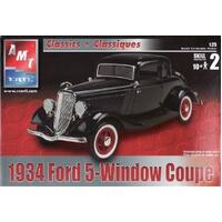 AMT 1/25 1934 Ford 5-Window Coupe Street Rod Plastic Model Kit