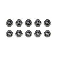 Locknuts, M3, black steel