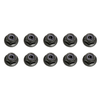 Locknuts, M3, flanged, black