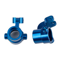 SR7 FT Steering Blocks, blue aluminum