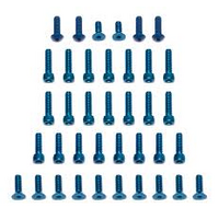 TC4 Screw Kit, blue aluminum