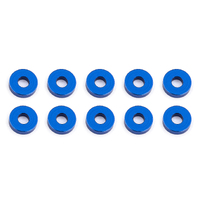 Bulkhead Washers, 7.8x2.0 mm, blue aluminum