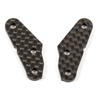 RC8B3 FT Steering Block Arms, +2 deg., carbon fiber