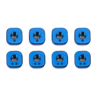 RC10F6 Camber Bushings, blue aluminum