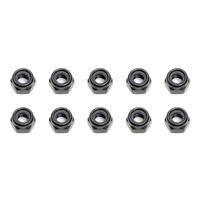 Locknuts, M4, black