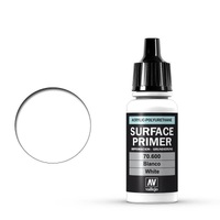 Vallejo Surface Primer: White - 18 ml Acrylic Paint