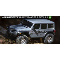 Axial SCX10 III Jeep JLU Wrangler RC Crawler, RTR, Gray - AXI03003T1