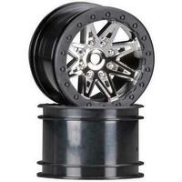 Axial 2.2 Rebel Wheels 41mm Wide Chrm/Black (2), AX08137 - AXIC8137