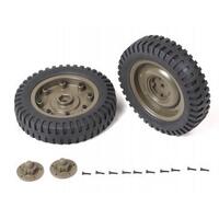 1:6 1941 MB SCALER  FRONT WHEELS ASSEMBLY (1 Pair) 1941 MB Scaler