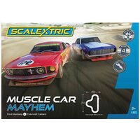 SCALEXTRIC MUSCLE CAR MAYHEM SLOT CAR SET