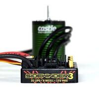 Castle Creations SV3 Brushless ESC, 1406-4600kv Sensored Motor Combo, CC-SV3-4600S - CSE010011505