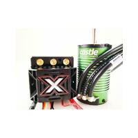 Castle Creations Monster X Brushless ESC, 2200KV Sensored Motor Combo, CC-MONSTERX-2200 - CSE010014503