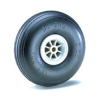 DUBRO 325TL 3-1/4in DIA TREAD LIGHT WHEELS  (1 PAIR PER CARD)