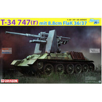 Dragon 1/35 T-34 747(r) mit 8.8cm FlaK 36/37 Plastic Model Kit