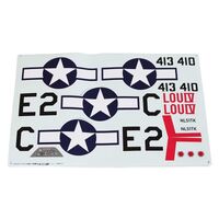 E-Flite Decal Set, P-51D 1.5m - EFL01270