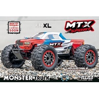 FUNTEK MTX SPORT 1/12th Scale 4WD 540 Brushed High Speed Monster Truck - FTK-MTX-SPORT-RD