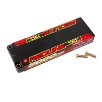 Gens Ace 2S Redline 5000mAh 130C 7.4V Hardcase Lipo Battery (5.0mm Bullet)