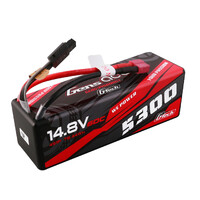 Gens Ace G-Tech 4S 5300mAh 60C 14.8V Hardcase/Hardwired Lipo Battery (Deans)